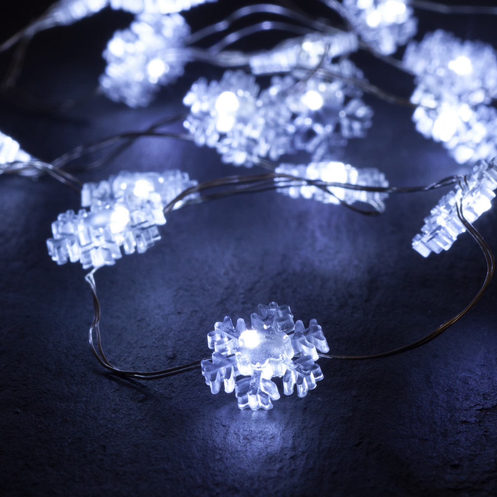Lichterkette Schneeflocke