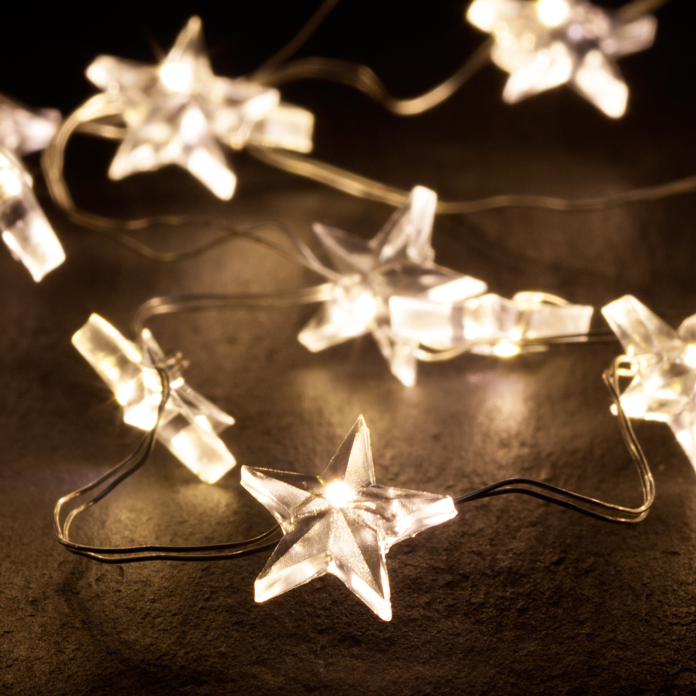 Led Lichterkette Micro Draht Stern Sterne Warmweiss Innen Aussen Ca 6 12 M Ebay